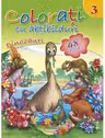 Colorati cu abtibilduri 3 - Dinozauri (48 abtibilduri)