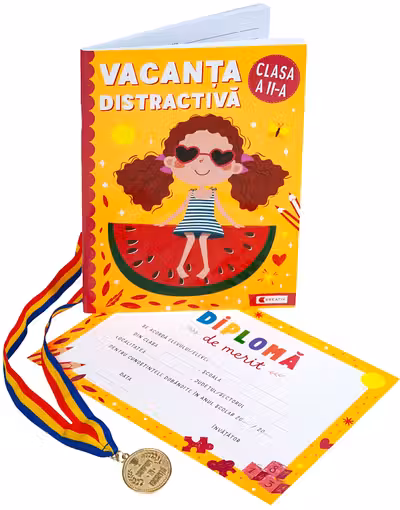 Pachet: Vacanța distractivă + Diplomă + Medalie - Clasa 2