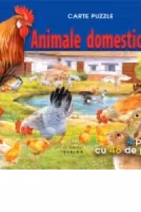 Animale domestice - Carte puzzle. 4 puzzle cu 48 de piese