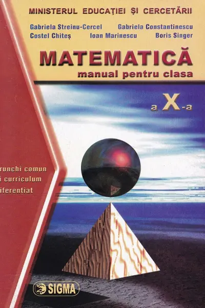Matematica cls.10 Trunchi Comun + Curriculum Diferențiat