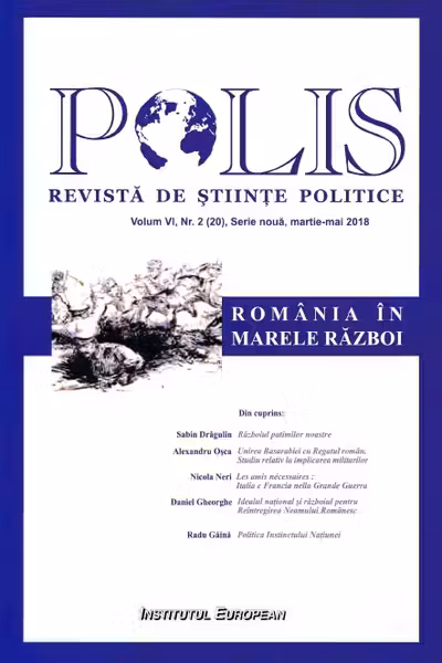 Polis vol.6 nr.2 (20), serie nouă martie-mai 2018. Revista de științe politice