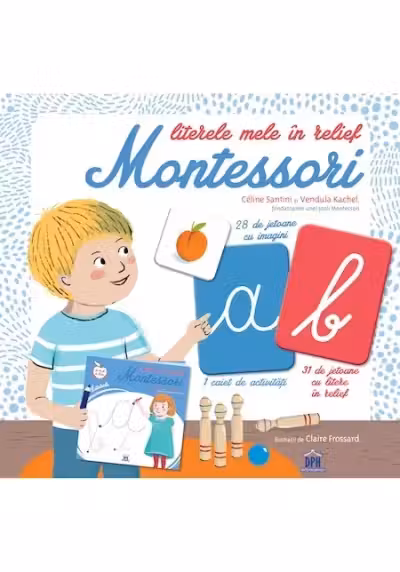 Literele mele in relief Montessori - Céline Santini