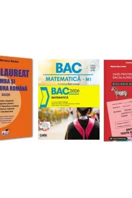 Pachet Bacalaureat 2026. Limba si literatura romana, Matematica si Biologie clasele 9-10 - Mariana Badea, Radu Gologan, Stelica Ene