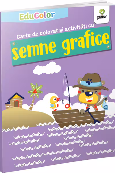 Carte de colorat și activitati cu semne grafice