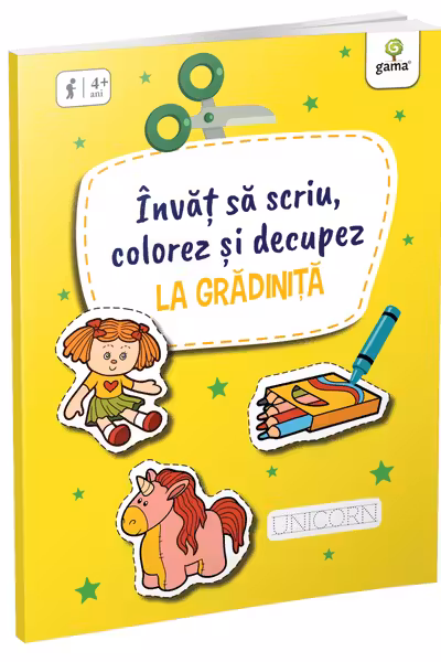 Invat sa scriu, colorez si decupez • La Gradinita