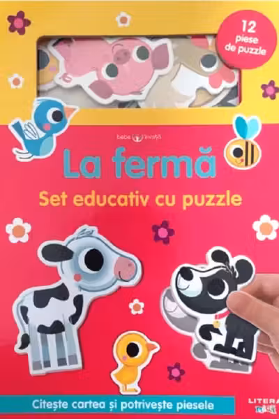 BEBE INVATA. LA FERMA. Set educativ cu lego