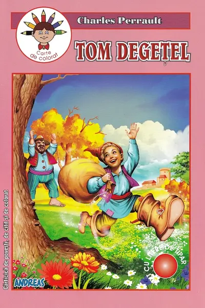 Tom Degetel. Carte de colorat