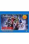 Planse de colorat +15 autocolante.Supereroii.