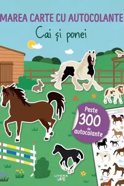 Marea carte cu autocolante. Cai si ponei