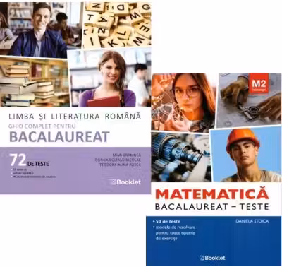 Pachet Bacalaureat 2026. Limba si literatura romana Ghid complet cu 72 teste si Matematica M2 Tehnologic. Teste - Mimi Gramnea, Daniela Stoica