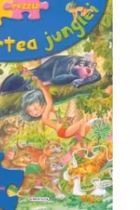 Abti Puzzle - Cartea junglei (cu 40 de abtibilduri in forma de puzzle)
