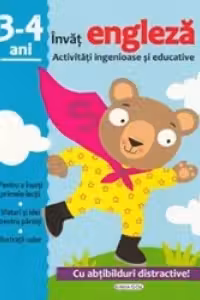 Invat engleza. Activitati ingenioase si educative, pentru 3-4 ani (Cu abtibilduri distractive)