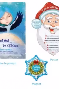 Cartea mea de Craciun. Zana Zapadita si alte povesti ilustrate care nu au mai fost niciodata povestite. Carte de povesti + poster + magnet