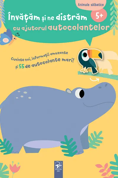 Animale salbatice. Invatam si ne distram cu ajutorul autocolantelor