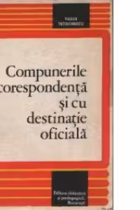 Compunerile corespondenta si cu destinatie speciala