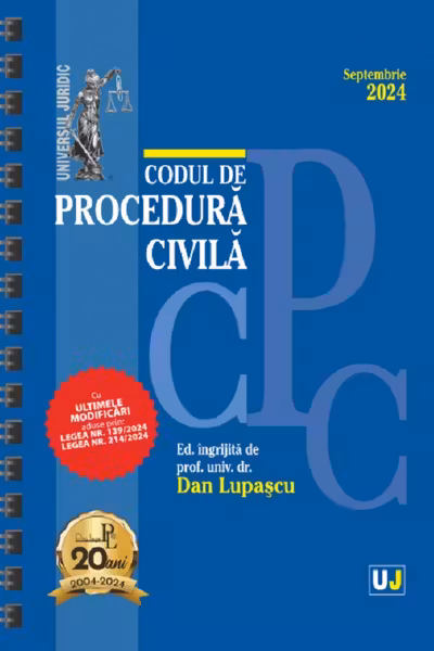 Codul de procedura civila Septembrie 2024 Ed. Spiralata
