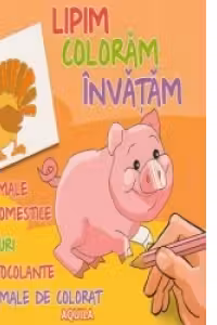 Lipim, coloram, invatam - Animale domestice. Jocuri, autocolante, animale de colorat