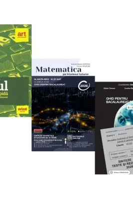 Pachet Bacalaureat 2026. Eseul. Varianta rapida de pregatire, Matematica pe intelesul tuturor M-mate-info, M-stiintele naturii si Biologie clasele 11-12 - Liliana Paicu, Teohar Mihadas, Stelica Ene