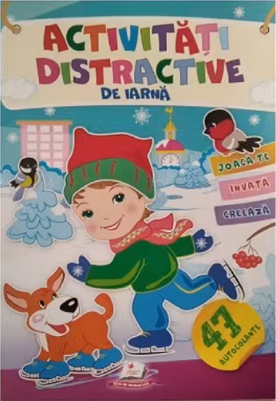 Activitati distractive de iarna. Baietel