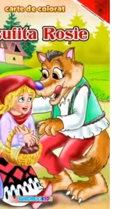 Scufita Rosie. Carte de colorat (format A4)
