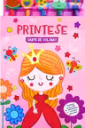 Printese carte de colorat cu 5 creioane cu radiere