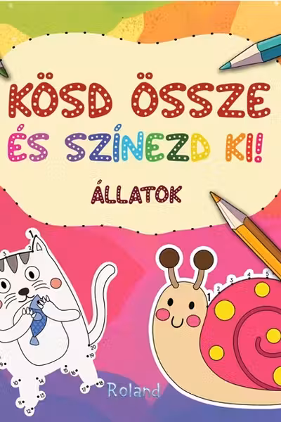 Kösd össze és színezd ki! Állatok