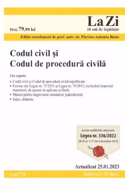 Codul civil și Codul de procedură civilă Act. 25.01.2023