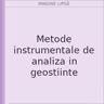 Metode instrumentale de analiza in geostiinte