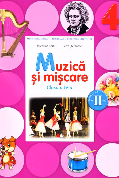 Muzica și mișcare Clasa 4 Caiet Sem.2 + CD