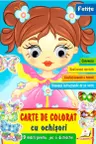 Fetite - Carte de colorat cu ochisori