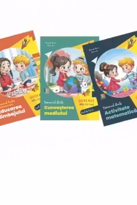 Set 3 Carti Gradinita nivel 3-4 ani: 1. Educarea limbajului; 2. Activitate matematica; 3. Cunoasterea mediului (editie 2025)