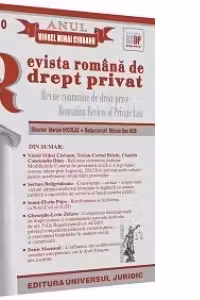 Revista romana de drept privat Nr 6/2010 - Anul Viorel Mihai Ciobanu
