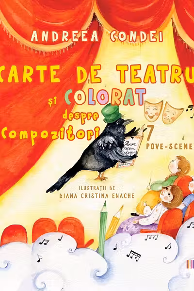 Carte de teatru și colorat despre compozitori