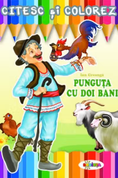 Citesc si colorez - Punguta cu doi bani