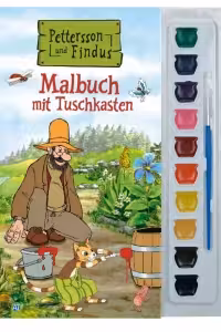 Pettson si Findus. Carte de colorat (include 10 culori si pensula)