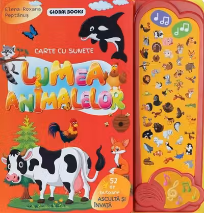 Lumea Animalelor-carte cu 52 de sunete