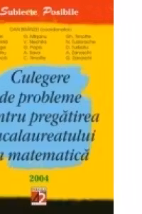 CULEGERE DE PROBLEME PENTRU PREGĂTIREA BACALAUREATULUI LA MATEMATICĂ 2004