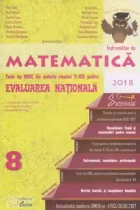 Evaluare nationala 2018 - Matematica pentru clasa a VIII-a