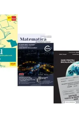 Pachet Bacalaureat 2026. Eseul. Pregatire individuala pentru proba scrisa si Matematica pe intelesul tuturor M-mate-info, M-stiintele naturii si Biologie clasele 11-12 - Liliana Paicu, Teohar Mihadas, Stelica Ene