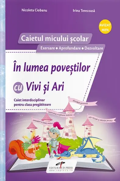 În lumea poveștilor cu Vivi și Ari. Caiet - Clasa pregătitoare