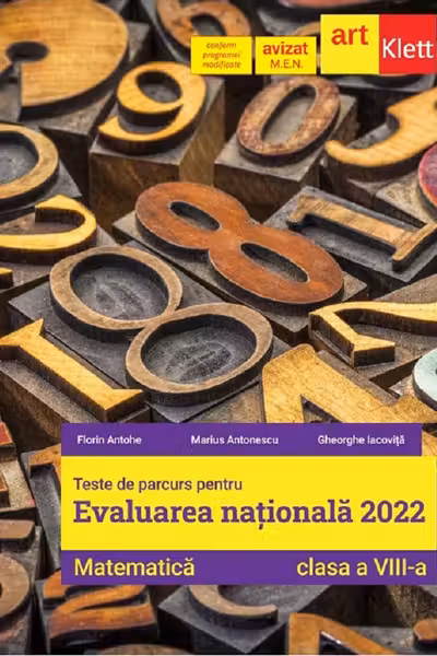 Evaluare națională 2022. Matematică - Clasa 8 - Teste de parcurs