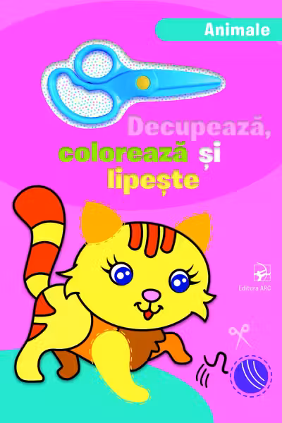 Animale Decupeaza coloreaza si lipeste
