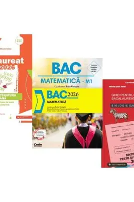 Pachet Bacalaureat 2026. Limba si literatura romana, Matematica si Biologie clasele 9-10 - Mihaela Dobos, Radu Gologan, Stelica Ene
