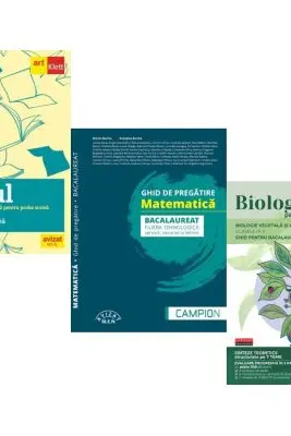 Pachet Bacalaureat 2026. Eseul. Pregatire individuala pentru proba scrisa, Matematica filiera tehnologica: servicii, resurse si tehnic si Biologia pe intelesul tuturor Clasele 9-10 - Liliana Paicu, Marius Burtea, Maria Ioana Cazan