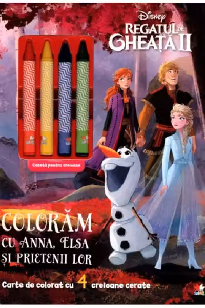 Regatul de gheata II. Coloram cu Anna, Elsa si prietenii lor