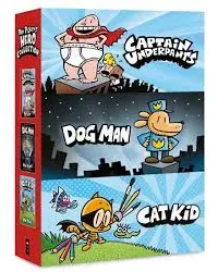 Dav Pilkey Hero Collection 3 Books Boxed Set