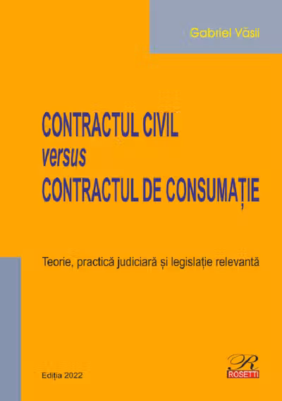 Contractul civil versus contractul de consumație
