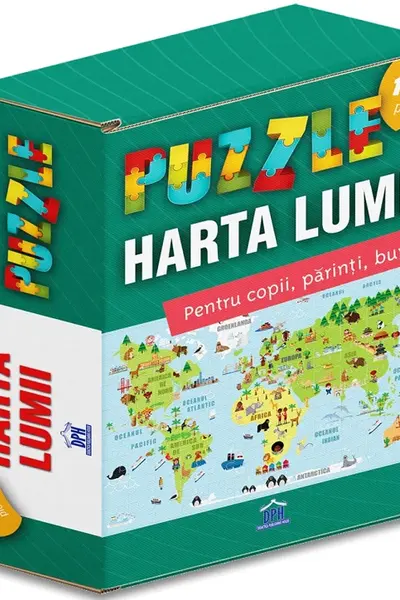 Harta lumii. Puzzle 104 piese