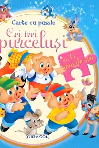 Carte cu puzzle - Cei trei purcelusi