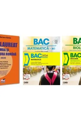 Pachet Bacalaureat 2026. Limba si literatura romana, Matematica si Biologie. Notiuni teoretice si teste pentru clasele 9-10 - Mariana Badea, Radu Gologan, Silvia Olteanu